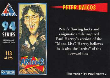 1994 Dynamic AFLPA #113 Peter Daicos Back